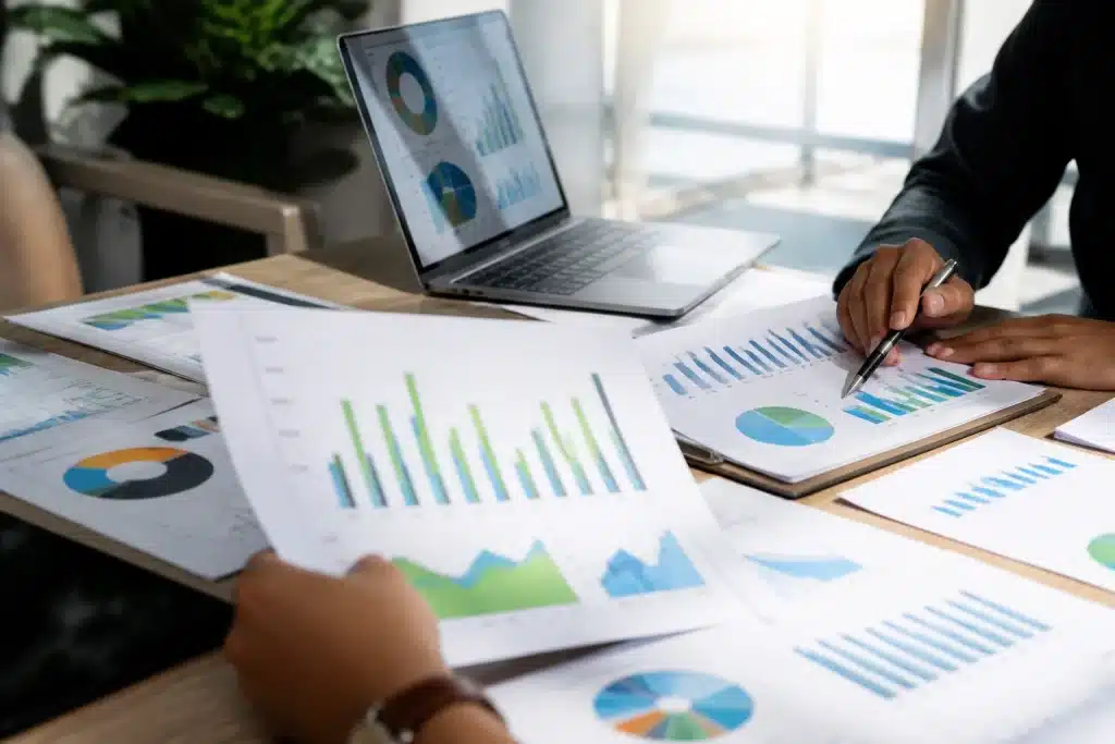Graphiques emissions financieres avec donnees auditables comparatives