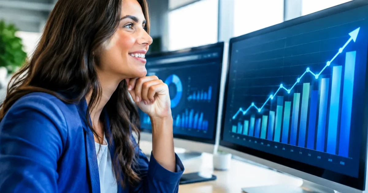 Tableaux lumineux montrant statistiques a la hausse
