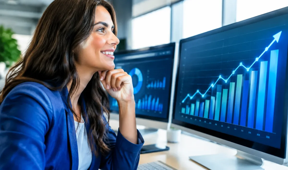 Tableaux lumineux montrant statistiques a la hausse